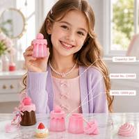 Envase de Brillo Labial con Forma de Pudín de 3ml Personalizado ISMAN, Tubo Transparente con Diseño de Pastel, Llavero, Empaque Cosmético al por Mayor