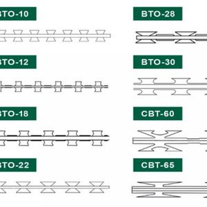 Fil barbelé galvanisé à chaud BTO-22 de 450 mm de diamètre de rouleau, revêtu de PVC, pour zone à haute sécurité - Product Image 3