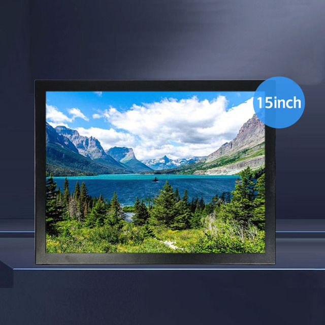 15 inch HDMI industrial Monitor Integrated Speakers  Immersive Audio Touch Screen monitor USB HDMI-Compatible PS5 MONITOR