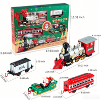Set de Tren de Juguete de Plástico con Luz, Música y Humo - Programa de Regalos Minoristas para Catálogos de Temporada y Exhibiciones de Reventa Global