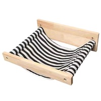 Jouets à gratter muraux DIY pour chats et structures d'escalade pour chats, ainsi que des hamacs en toile épais pour chats à suspendre