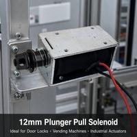 Actuador electromagnético de empuje y tracción de marco abierto 1253 personalizable 12V 24V CC/CA 110V 220V