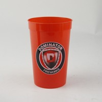 Gobelet en PP personnalisé de 400 ml (14 oz), réutilisable, en plastique PP, pour boissons, événements sportifs et fêtes