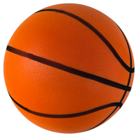 Ballon de basketball taille 5 en PU, silencieux, léger, durable, écologique, en mousse solide, pour entraînement en intérieur et usage domestique, avec logo personnalisé