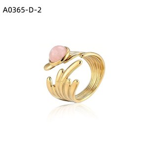 Bague tendance avec PIEDRA NATURAL A0365 pour femme, bijoux de haute qualité - Product Image 3