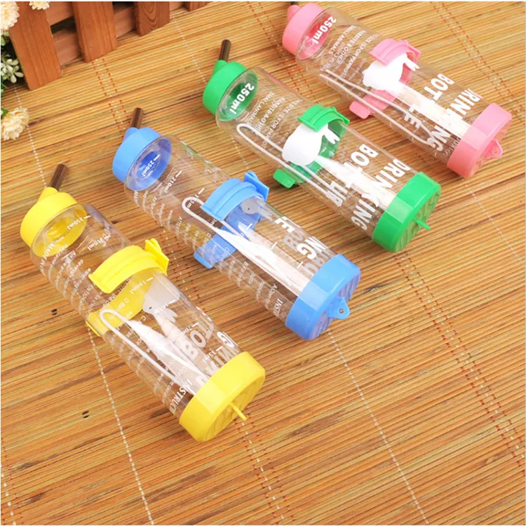 80ML 125ML 250ML Automatic Dog Drinker Portable Pet Dog Water Bottle With Head Hanging Cage Dog Water Bottle Dispenser