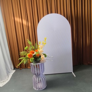 Fondo de PVC Personalizable KAVI en Tono Azul Pastel con Diseño Moderno y Sencillo para Bodas, Fiestas de Cumpleaños y Uso en Exteriores - Product Image 4