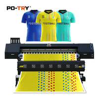 PO-TRY Printer Inkjet Eco-solvent Sublimasi Industri Berkualitas Tinggi 2 Printhead Format Lebar Transfer Panas Digital I3200