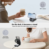 Cargador Inalámbrico Magnético 3 en 1 de 15W, Estación de Carga Inalámbrica Plegable de Escritorio, Cable Tipo-C para Teléfono 16/15, Reloj Inteligente y Auriculares