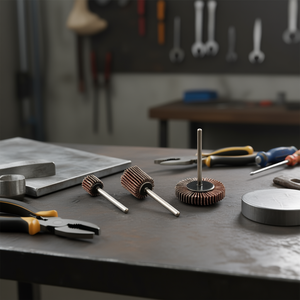 Fervi Micro Flap Wheels 12mm 60 Grit For Metal Polishing <b>Abrasive</b> <b>Tools</b> - Product Image 3