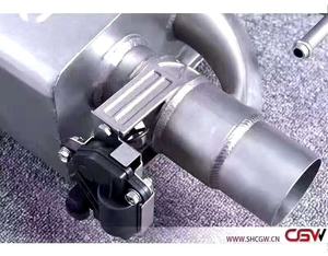 Silenciador de tubo de escape para mercedes benz amg w205 c300, regulação personalizada ss 304 - Product Image 5