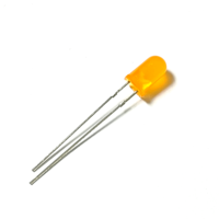 Diodes LED 2V à tête ronde, couleur orange, lentille diffuse, 600nm, 300mcd, 80mW, 60 degrés, éclairage orange, DIP 5mm