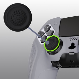 เคสซิลิโคนเจลกันลื่นสีเทาแบบกำหนดเองสำหรับจอย PS5 Edge - Product Image 6