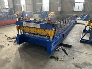 <span class=keywords><strong>เครื่อง</strong></span>ขึ้นรูปแผ่นเหล็กรูปสี่เหลี่ยมคางหมูเครื่องทำหลังคาโพลีคาร์บอเนตแบบกลวง<span class=keywords><strong>เครื่อง</strong></span>ขึ้นรูปเย็น IBR - Product Image 5