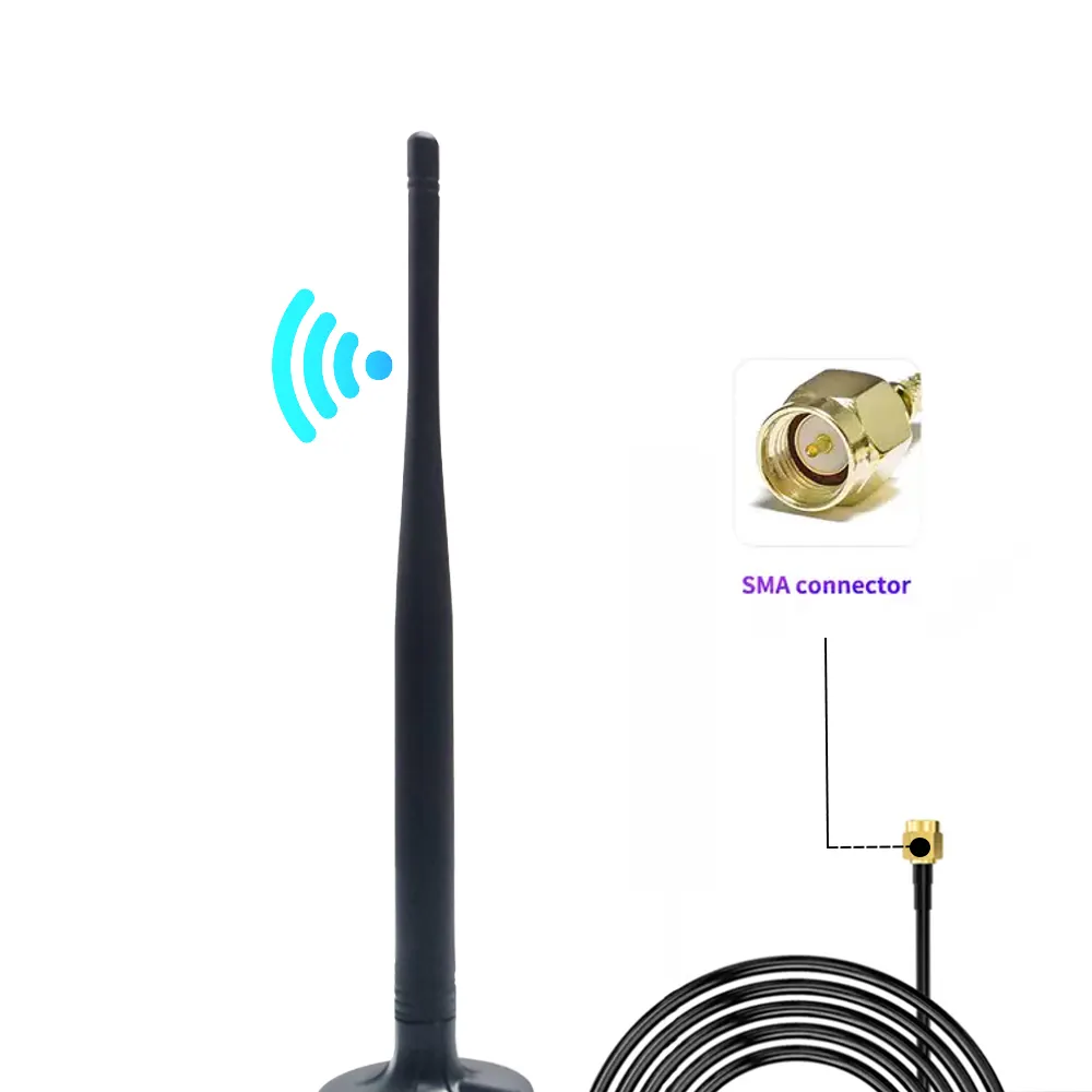 Nb-Iot/Gprs/3G/2G/4G Koperen Staaf Zuignap Antenne Korte Lijm Staaf Siliconen Zachte Antenne Hoge Versterking Antenne