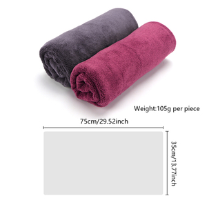 Toalla de baño de algodón de alta calidad 75*35cm no desechable reutilizable doble <span class=keywords><strong>Terry</strong></span> deportes ducha secado rápido toallas de baño para el hogar - Product Image 5