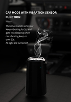 Diffuseur d'arômes silencieux de luxe à commande par capteur, 60CF, fonctionne sur batterie, appareil portable de purification de l'air et d'aromathérapie pour huiles essentielles