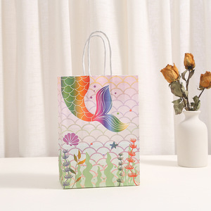 Sacs en papier pour cadeaux et friandises de fête licorne, décorations pour fête d'anniversaire, cadeaux pour fête sur le thème des animaux - Product Image 5
