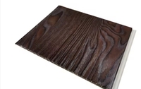 Panneaux de plafond carrés en PVC écologiques, imperméables et ignifuges, avec un design moderne et un aspect bois décoratif pour une utilisation en intérieur