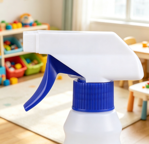 Pulvérisateur à gâchette miniature 28 mm, pompe à pulvérisation en plastique, pulvérisateur à gâchette blanc et bleu pour bouteille de nettoyage - Product Image 6