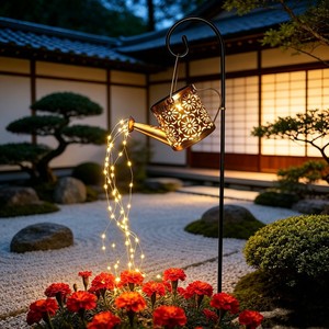 Regadera Solar con Luz LED, Lámpara de Jardín para Exteriores con Guirnalda de Luces para Decoración de Jardín y Paisaje - Product Image 4