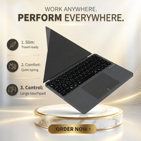 Teclado Inalámbrico Plegable Dual Ibox11, Teclado Bluetooth Plegable con Panel Táctil Sensible
