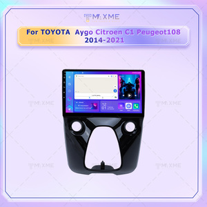 Telaio autoradio personalizzato per TOYOTA <span class=keywords><strong>AYGO</strong></span> CITROEN C1 PEUGEOT108 2014-2021UV nero 9 pollici telaio fabbrica telaio telaio per auto - Product Image 3