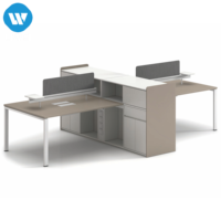 Meubles de bureau commerciaux, poste de travail moderne, bureau modulaire, design en bois, extensible, installation facile, cloison de bureau