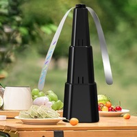 Ventilateur Répulsif Anti-Moustiques Automatique Rétractable USB à Lames Holographiques Souples Sans Produits Chimiques pour Été Automne Intérieur Animaux