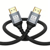 Câble HDMI 2.1 en fibre optique Qiulink 8K avec Ethernet 48 Gbps, sans perte, AOC HDMI vers HDMI, 8K 60 Hz pour projecteur, home cinéma