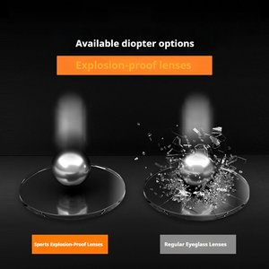 プロスポーツゴーグル アウトドア フットボール バスケットボール 統合型度付きレンズ 飛散防止 滑り止めデザイン ランニングアイウェア - Product Image 5