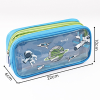Foska – Trousse à crayons transparente en tissu Oxford holographique coloré de bonne qualité, étui à crayons scolaire brillant et imperméable en TPU