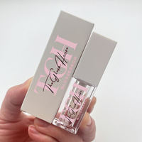 Tube de gloss à lèvres blanc 5 ml, emballage personnalisé, logo personnalisé, gloss à lèvres en marque privée
