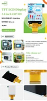 Layar LCD TFT Polcd Original 2.8 inci 240x320 Panel LCD Berwarna dengan IC Penggerak ILI934 ST7789 Lcm Display