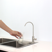 Robinet de cuisine moderne en acier inoxydable SUS304 de luxe, robinet à col de cygne pour filtre à eau RO, sans plomb, pour eau potable