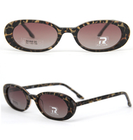 Lunettes de soleil polarisées en acétate pour femmes, forme ovale, faites à la main, avec motif léopard et logo personnalisé, protection UV400