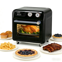 Four à Friture à Air Chaud OEM Personnalisé pour Usage Domestique, Four à Convection, Grille-pain, Capacité 11-20L, Classe A+, Économe en Énergie, Nettoyage Facile, Compatible Lave-Vaisselle