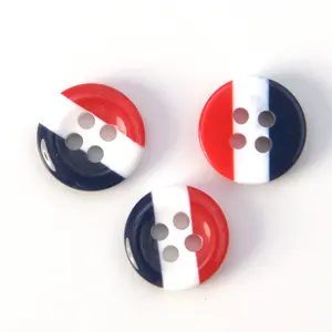 Wholesale Custom Engraved Laser Logo 2 Holes Shirt Button - Round