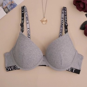 Reggiseno da donna in <span class=keywords><strong>cotone</strong></span> di alta qualità con bottoni posteriori regolabili, reggiseno confortevole in <span class=keywords><strong>cotone</strong></span> senza anelli in acciaio. - Product Image 1