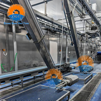 Machine automatique inclinée pour l'abattage de moutons/chèvres, moteur haute productivité, équipement de dépecage en acier inoxydable pour abattoir