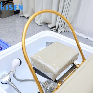 KISEN 90L Portable Shampoo <b>Bed</b> Large Capacity Beauty <b>Bed</b> for Hair Salon and Barber Shop Pipeless Massage Table with Water Tank - Product Image 6