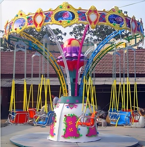 Nouveau design Chaise volante rotative pour enfants Fairground Electric Merry Go Round Carrousel commercial pour enfants pour <span class=keywords><strong>la</strong></span> fête d'anniversaire - Product Image 4