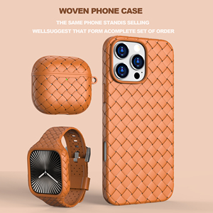 <span class=keywords><strong>Custodia</strong></span> <span class=keywords><strong>in</strong></span> <span class=keywords><strong>Pelle</strong></span> Intrecciata all'Ingrosso per <span class=keywords><strong>Apple</strong></span> AirPods Pro 1 2 3 4 Spedizione Rapida da Magazzini USA e UE - Product Image 6