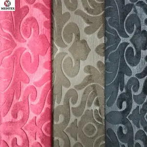 hotsale furniture fabric/burnout velvet fabric for sofa/100% polyester velvet sofa fabric