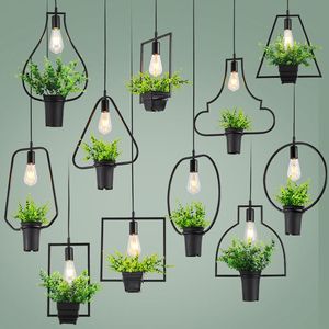 Lumière de <span class=keywords><strong>Vitrine</strong></span> de Style Industriel Vintage Musique Restaurant bar Plante Verte Rustique Personnalité Créative Plante Suspension - Product Image 1