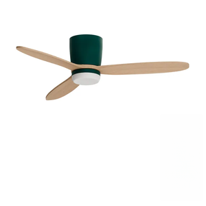 Ventilateurs de plafond modernes noirs avec 3 pales en ABS, lumière LED, moteur électrique AC et télécommande pour maison et hôtel - Product Image 1