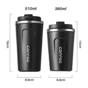 380 510 ml Stainless Steel Double Wall Vacuum Insulated Tumbler Leakproof Travel Thermal <b>Coffee</b> Mugs with Lid - Product Image 6