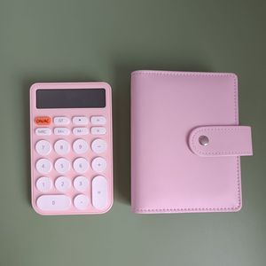 Bán buôn khuyến mại Durable <span class=keywords><strong>x</strong></span>ách tay màu hồng văn phòng sinh viên 12 kỹ thuật số nút tròn điện tử khoa học mini dễ thương má<span class=keywords><strong>y</strong></span> tính - Product Image 3