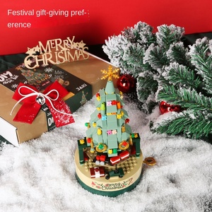 Nuovo Carillon Natalizio Rotante 2025 con Canzone, Serie Colorata di Blocchi da Costruzione, Ornamenti, Regali di Capodanno, Giocattolo per Bambini - Product Image 5