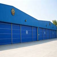 Grande porte souple industrielle en PVC, résistante au vent, pour hangar d'avion, chantier naval, atelier, entrepôt